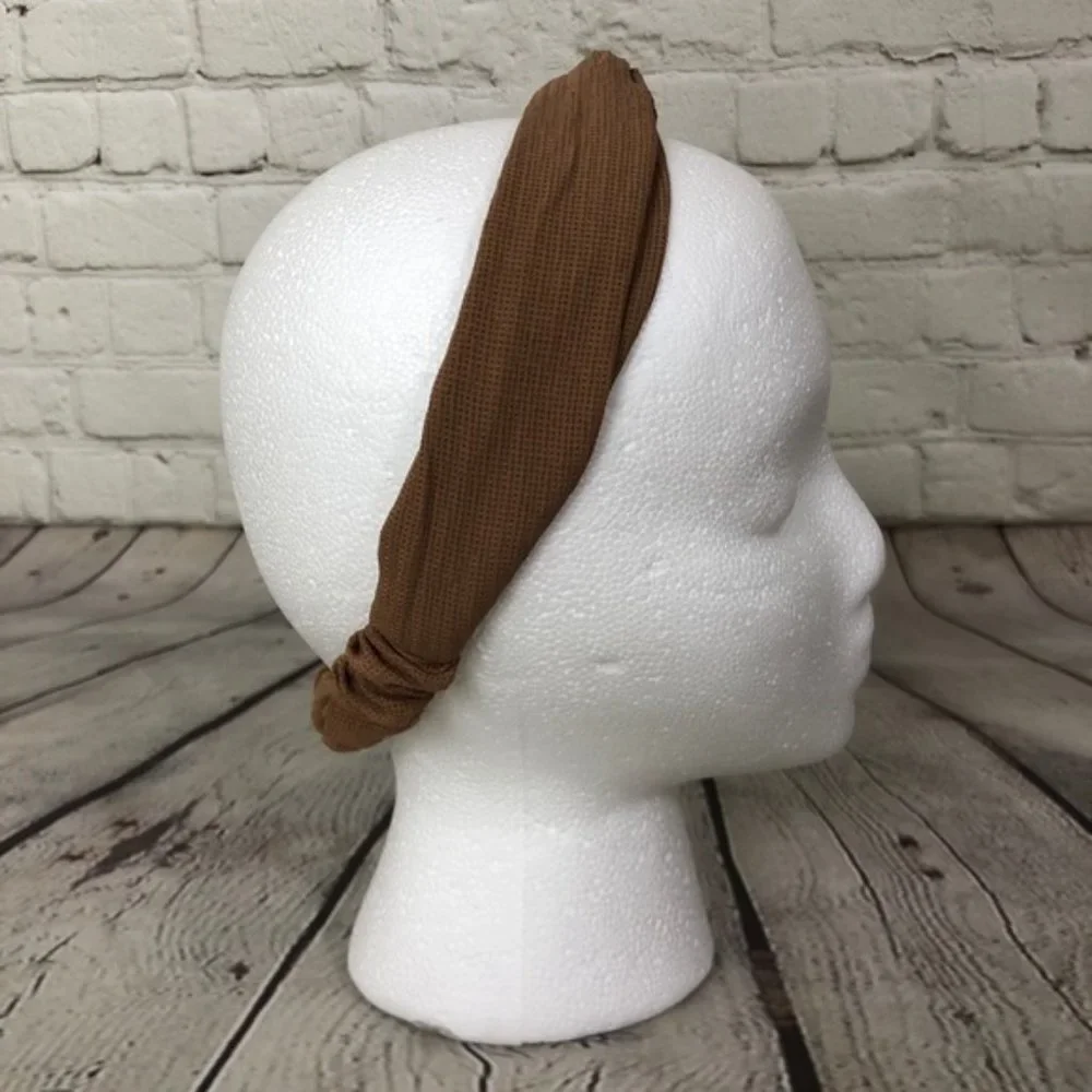 Brown Knotted Boho Headband